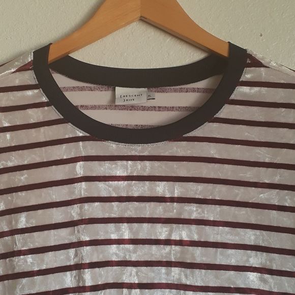 RENCENT RIVE velvet round neck top size XL - Picture 5 of 13